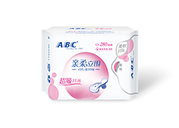 ABC親柔立圍夜用纖薄棉柔表層衛(wèi)生巾8片（含KMS健康配方）